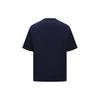 Reebok Cny Series Logo Embroidered Knitted Vintage Loose Short Sleeve T-Shirt Unisex Tops Dark-Blue 24SRC425UGN2