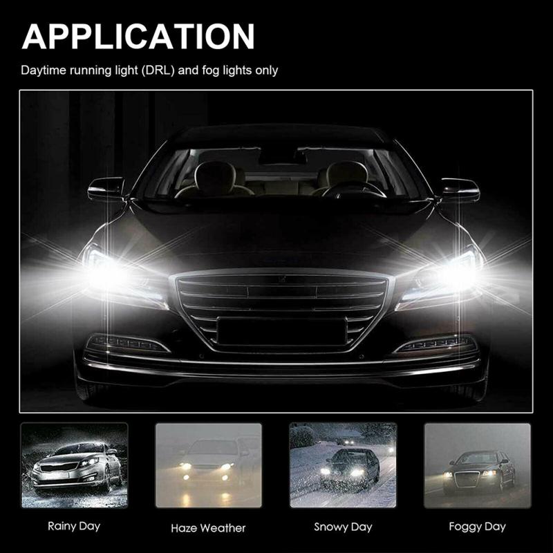 4 szt. Samochodowa lampa przeciwmgielna Led H1 50w 10led 50w 6500k super jasny reflektor 100w H1 zestaw żarówek do reflektorów