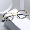 Blue Light Computer Glasses Men  Metal Round Frame Myopia Glasses Women Vintage Optical Nearsighted Eyeglasses 0 To -600