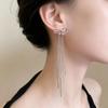 Elegant Bow Tassel Earrings: Stylish, High-End Ear Jewelry for Women