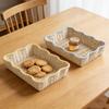 Handmade Woven Paper Rope Storage Basket, Imitation Rattan Household Storage Basket