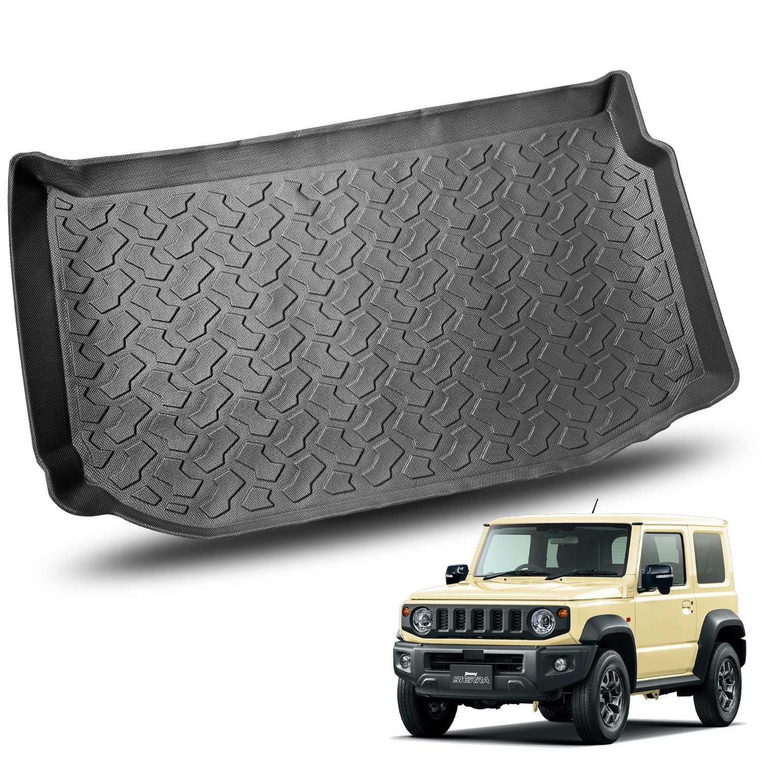 Suzuki Jimny Багажник Jimny Багажник 3D Водонепроницаемый Багажник TPE Легко очищаемый от грязи и царапин Багажник Jimny Аксессуары JB64/JB74 Коврик, Поддон, Коврик, JB64/JB74 Сиденье,