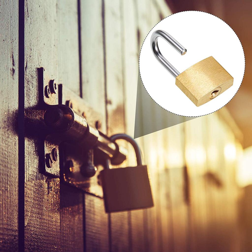 Mini Padlock Small Padlock Solid Brass Locks with 2 Keys for Luggage Lock Backpack Gym Locker Lock Suitcase Lock Classroom Matching Game and More