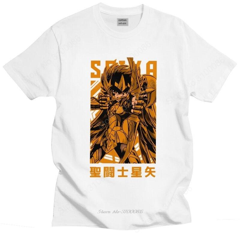 

Saint Seiya Knights Of The Zodiac T Shirt Men Cotton Tees Sagittarius Seiya Anime Manga Tshirts Short Sleeved Graphic T-shirt S