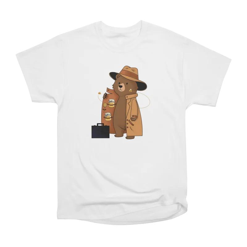 Men Casual Shirts Short Sleeves HONEY DEALER Tees Oversized T-shirts S белый
