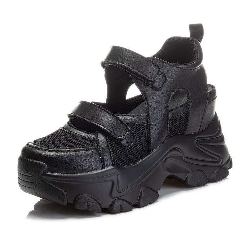 Sommarväska Huvudsandaler Bär Nya Inre Höjdökande Muffin Tjocka Sula Lata Pappa-skor