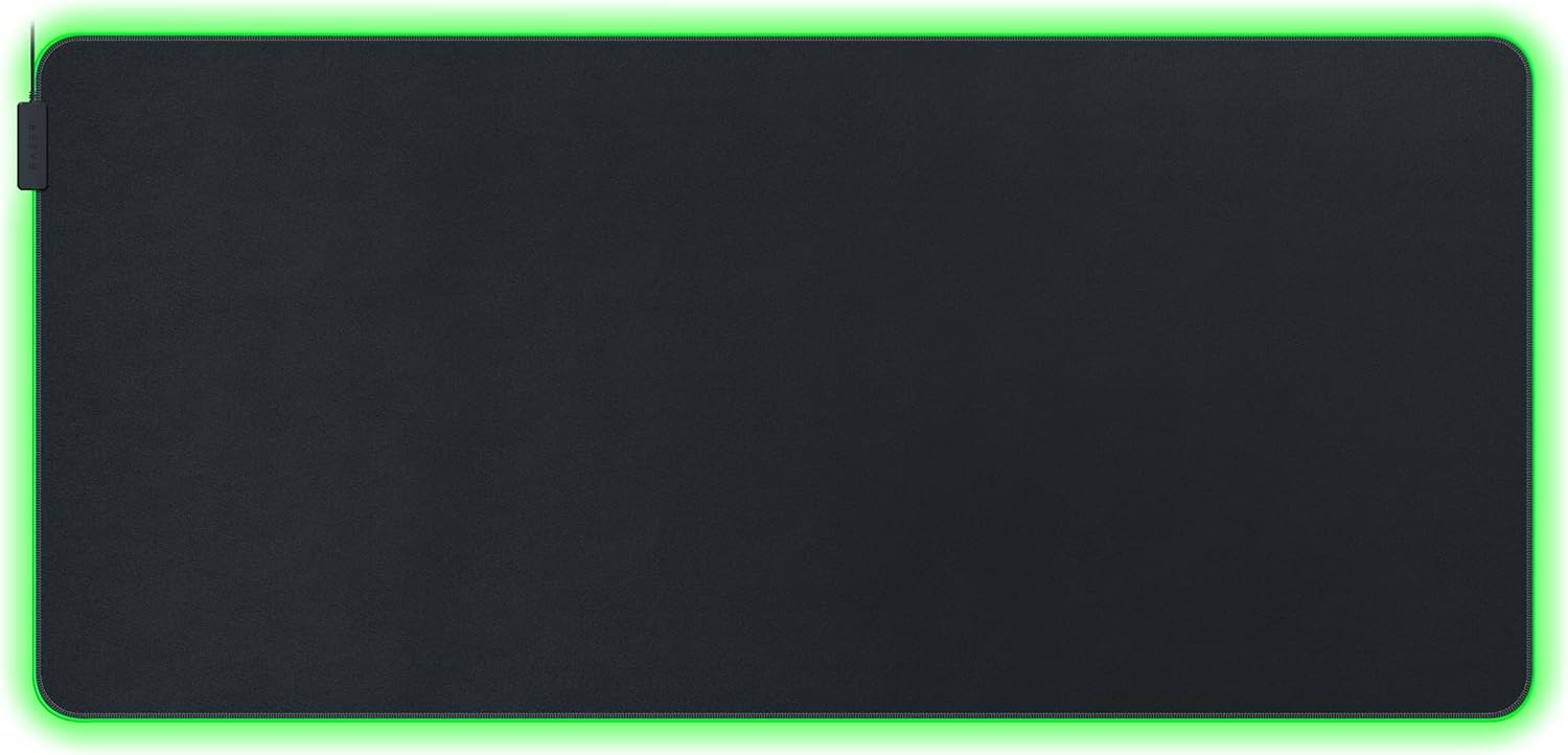 

Gaming Customizable Chroma RGB Balanced Speed and Rubber Synapse 3 1200mm x 550mm x Goliathus Chroma 3XL Black Mousepad, Lighting, Control,