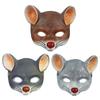 Halbgesichts-Maus-Cosplay-Maske Atmungsaktive Halloween-Tier-Maske für Erwachsene Kinder Cosplay-Party Und Halloween-Feier
