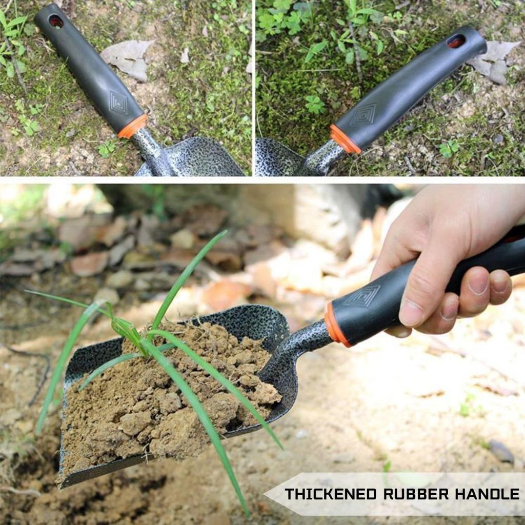 1 Stuk Tuin Hand Schep Met Antislip Handvat, Geschikt Voor Graven Verplanten Wieden En Losmaken Van Grond Voor Binnen En Buiten Gebruik In Huis