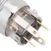 5pcs 19mm Momentary Push Button Power Switch Stainless Steel with Blue LED