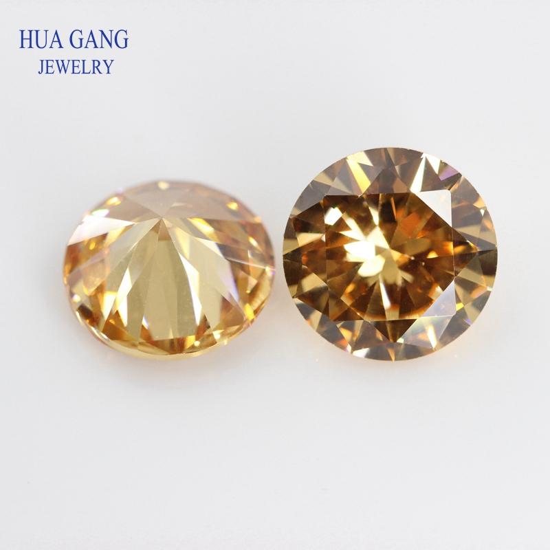 5A Zirkonia Stein Mehrfarbig Runde Form Brillantschliff Lose CZ Steine Synthetische Edelsteine Perlen Für Schmuck 1,0~20mm AAAAA