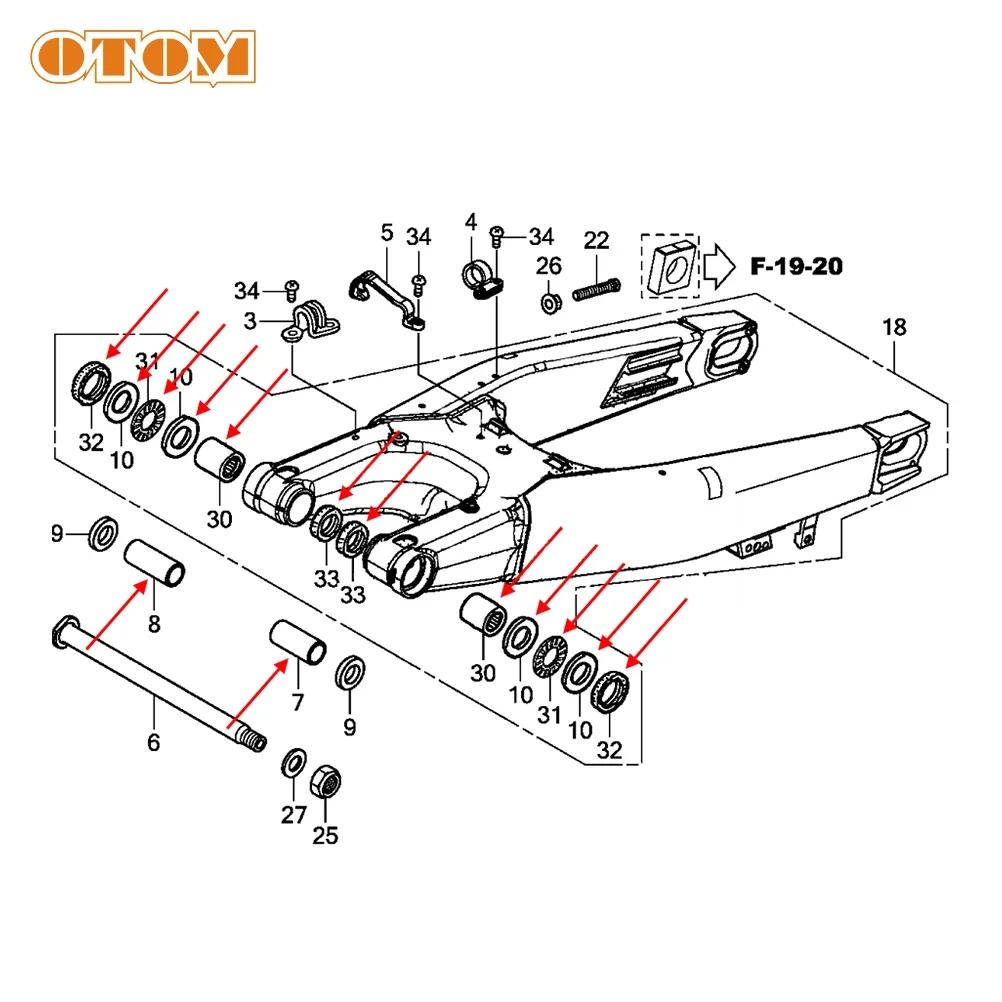 For HONDA 14-17 Motorcycle Swing ARM Maintenance Kit Bearing Oil Seal Bushing CRF250R CRF450R Dirt Bikes Swingarm Bearing Kit