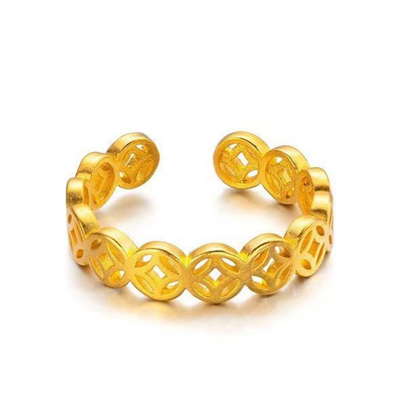 Новые модные полые кольца на палец для женщин, модные женские металлические геометрические кольца, повседневные аксессуары, счастливые аксессуары, ювелирные изделия для вечеринок, подарки