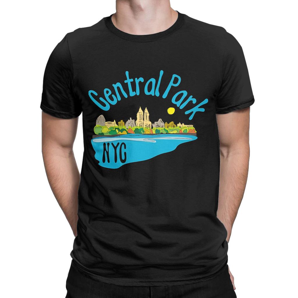 Central Park NYC Novelty 100 Cotton TShirt central park season 3 Tees Tops For Unisex