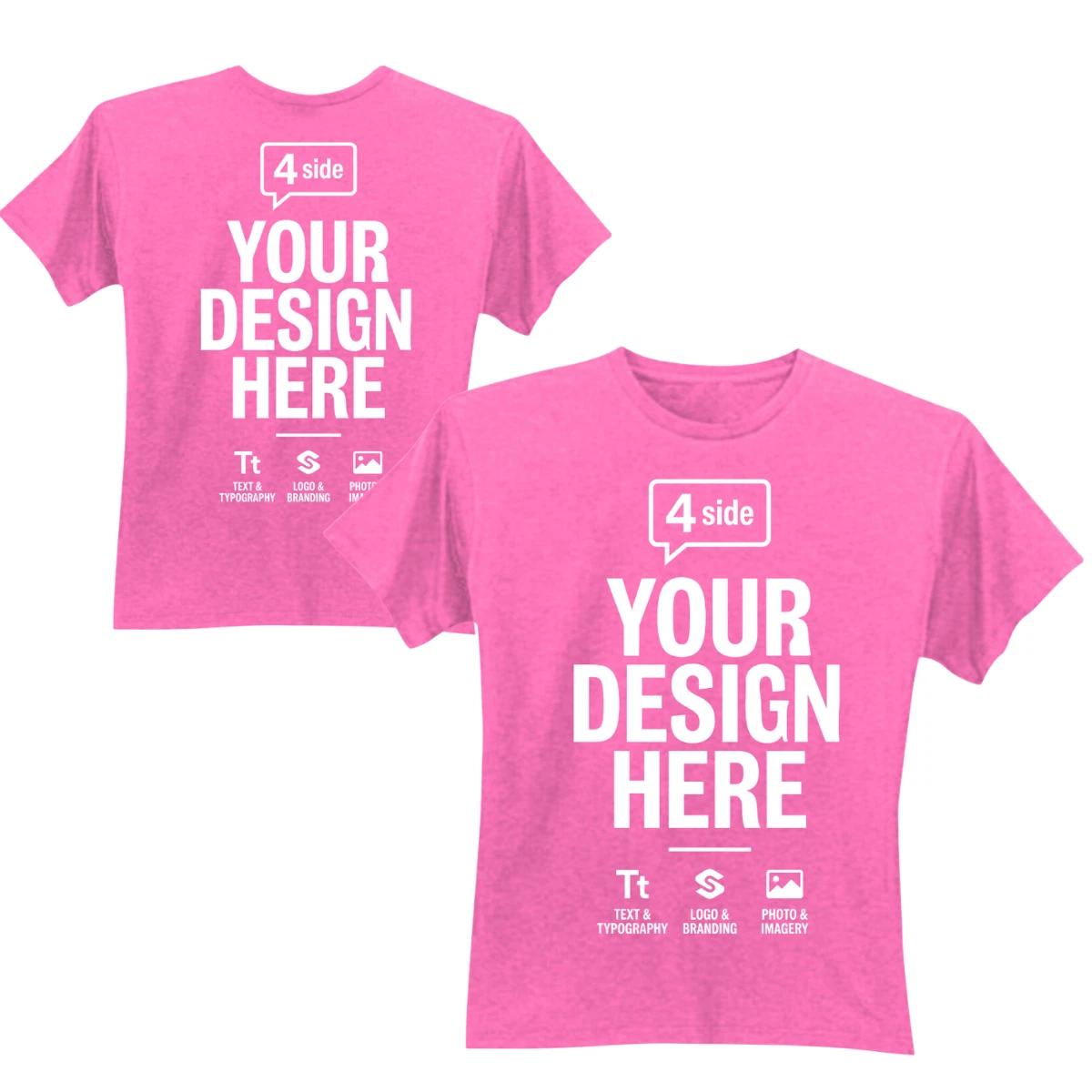 Personalised Tee Add Your Own Text Photo Design Mens Womens T Shirt 3 S