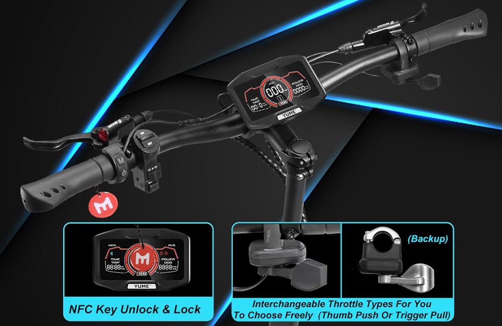 YUME X11+ Electric Scooter, 3000W*2 Motor, 60V 27Ah Battery, 11-inch Off-road Fat Tires, 80km/h Max Speed