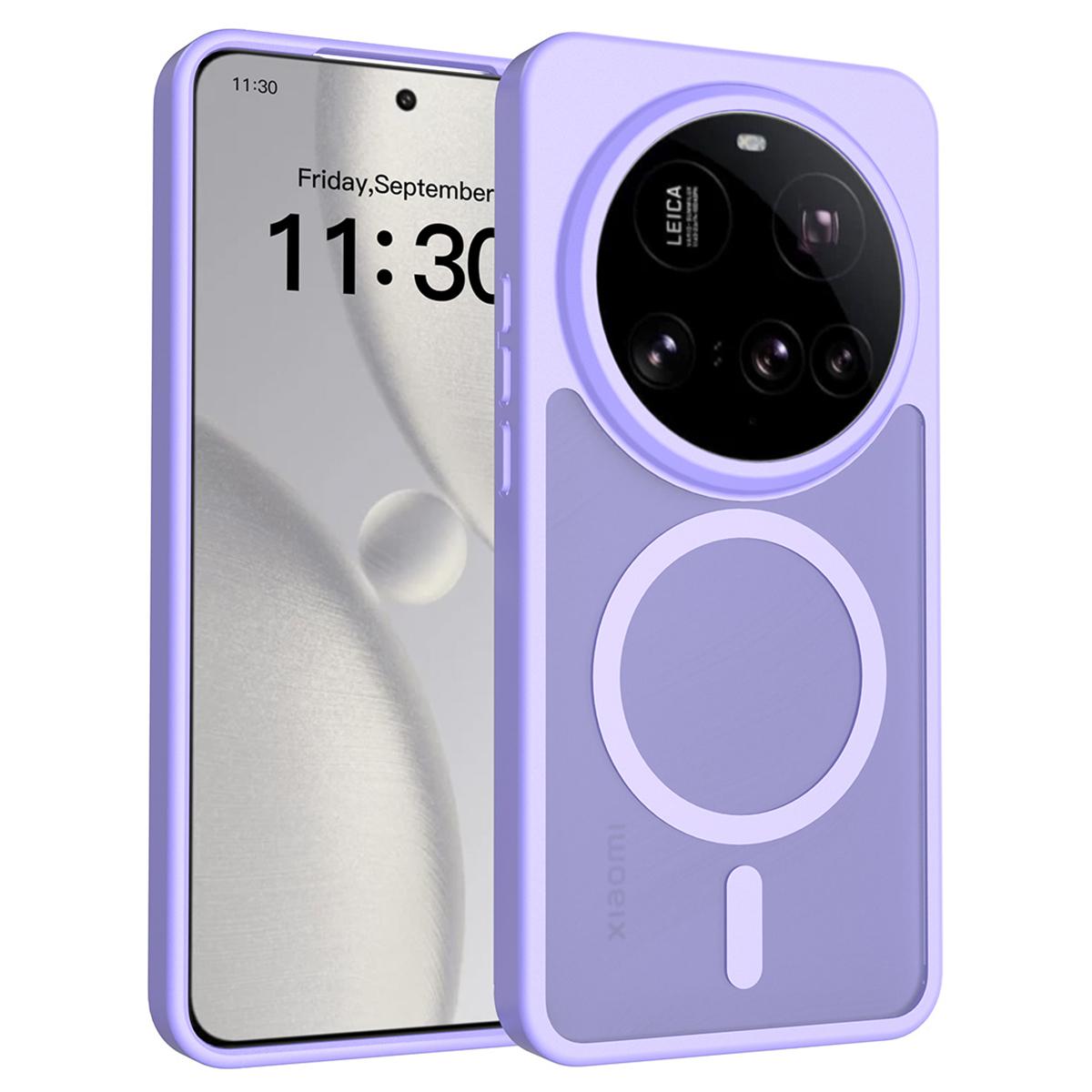 

For Xiaomi 15 Ultra Magnetic Case TPU Frame Acrylic Back Phone Cover Skin Touch