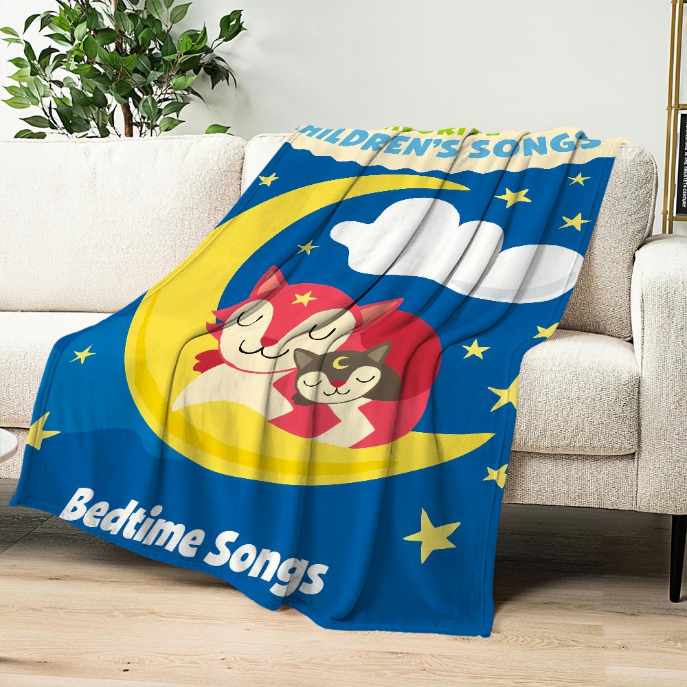 Písničky na dobrou noc Tonie roztomilé španělské ukolébavky Flanelová teplá pohodlná měkká plyšová deka na pohovku do obývacího pokoje ložnice na cestování dárek