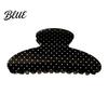 Korean Style Hair Accessories Polka Dot Claw Clip for Women, Lightweight Acrylic Non-Slip Jaw Clip, Styling Medium Long Elegant Strong Hold