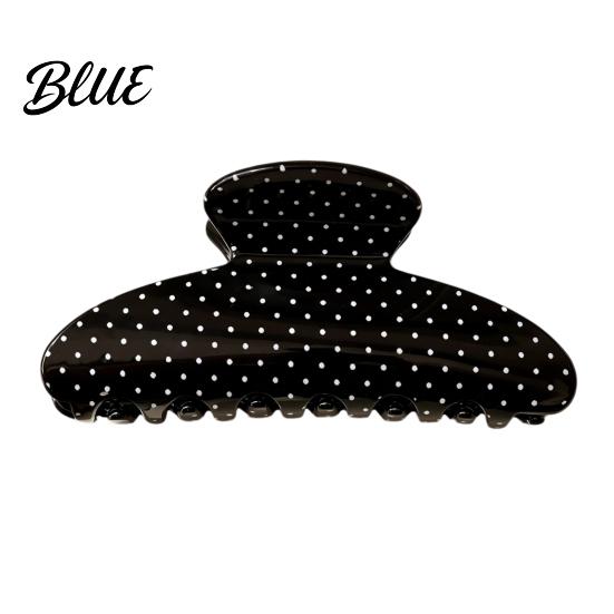 Korean Style Hair Accessories Polka Dot Claw Clip for Women, Lightweight Acrylic Non-Slip Jaw Clip, Styling Medium Long Elegant Strong Hold