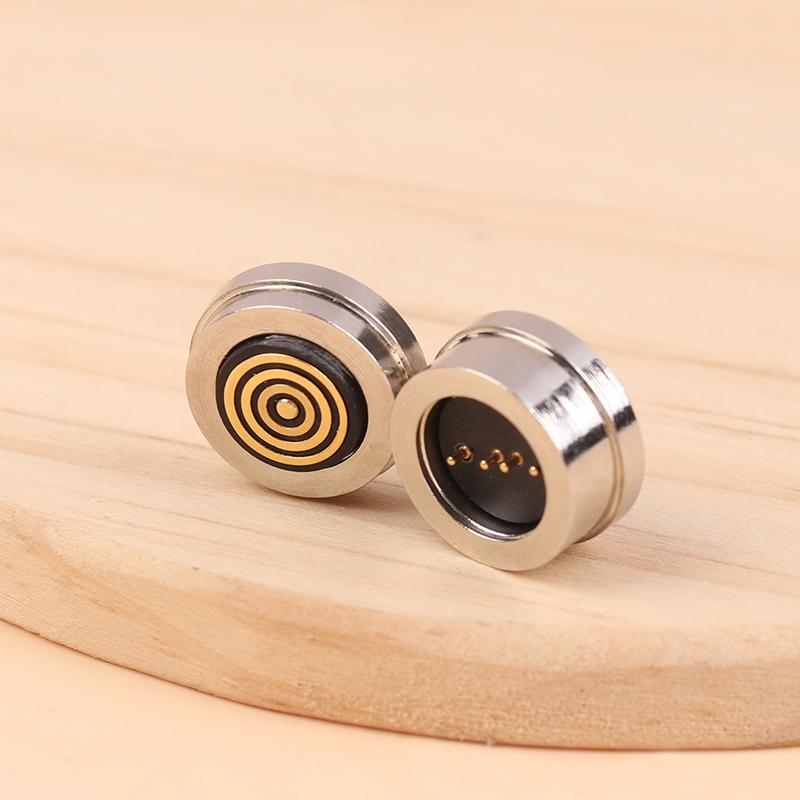 4Pin Male Female 360 ° Blind Suction Waterproof Magnetic Pogo Pin Connector Spring Loaded Dc Signal Transmission Charging