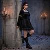 Women's Gothic Lace Devil Costume Dress for Halloween