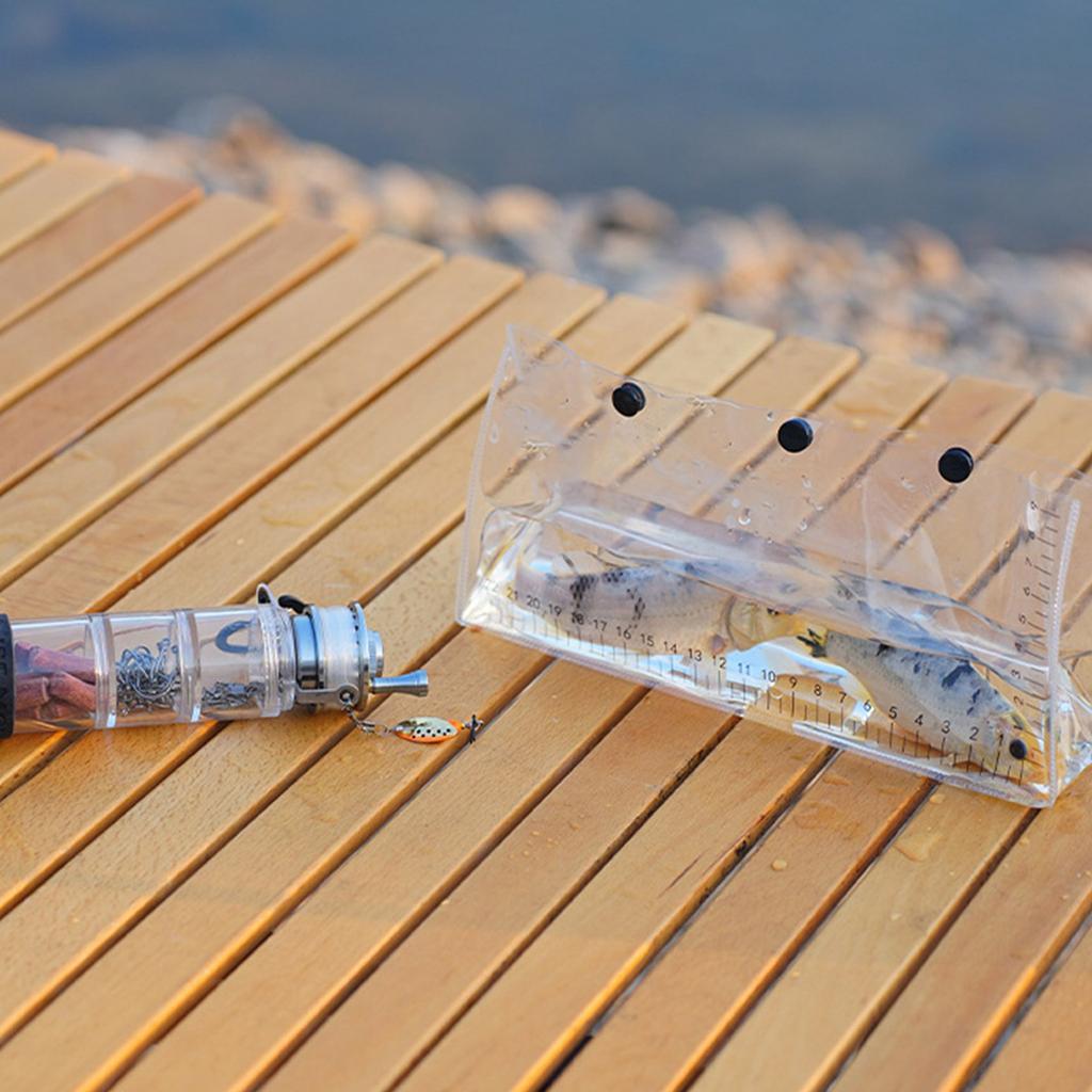Outdoor Lure Fishing Bag Live Fish Observation Bag Clear Fish Weigh Bag Container for Storing and Transporting