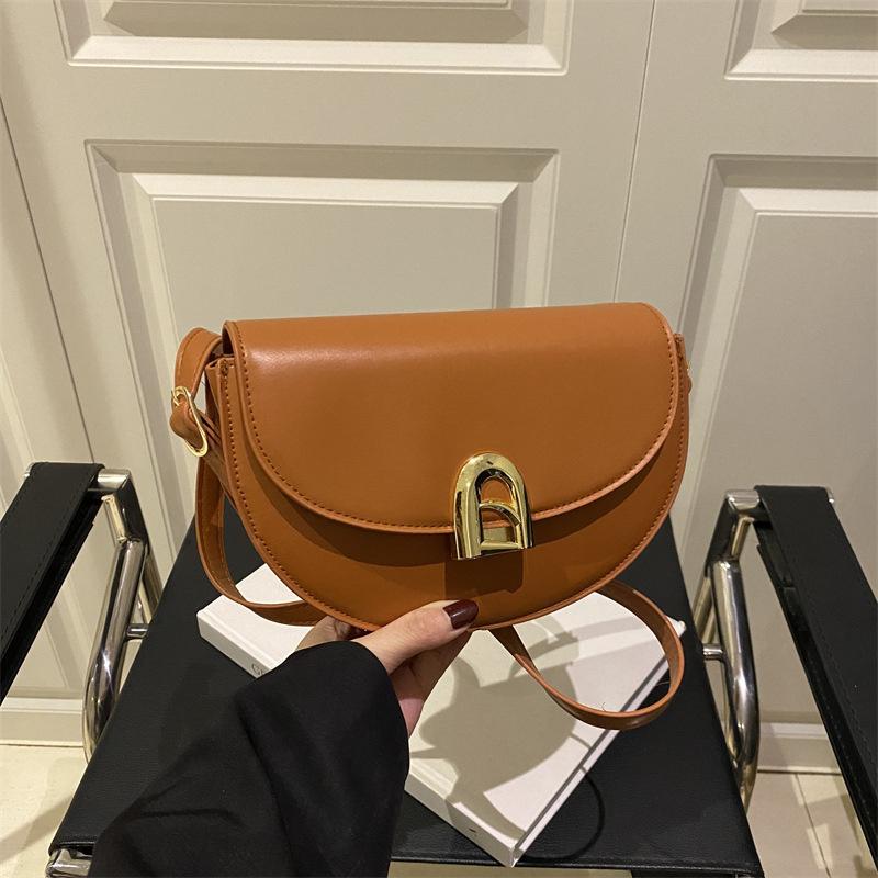Retro Commuting Handbag Women High-end Saddle Bags Casual Versatile Single Shoulder Crossbody Bag For Daily Use CLE