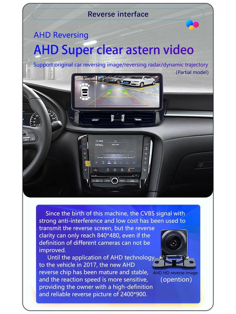 Compatible with Infiniti QX50 18-24 Model: 12.3-inch Android Central Control Screen and DVD Navigation System.