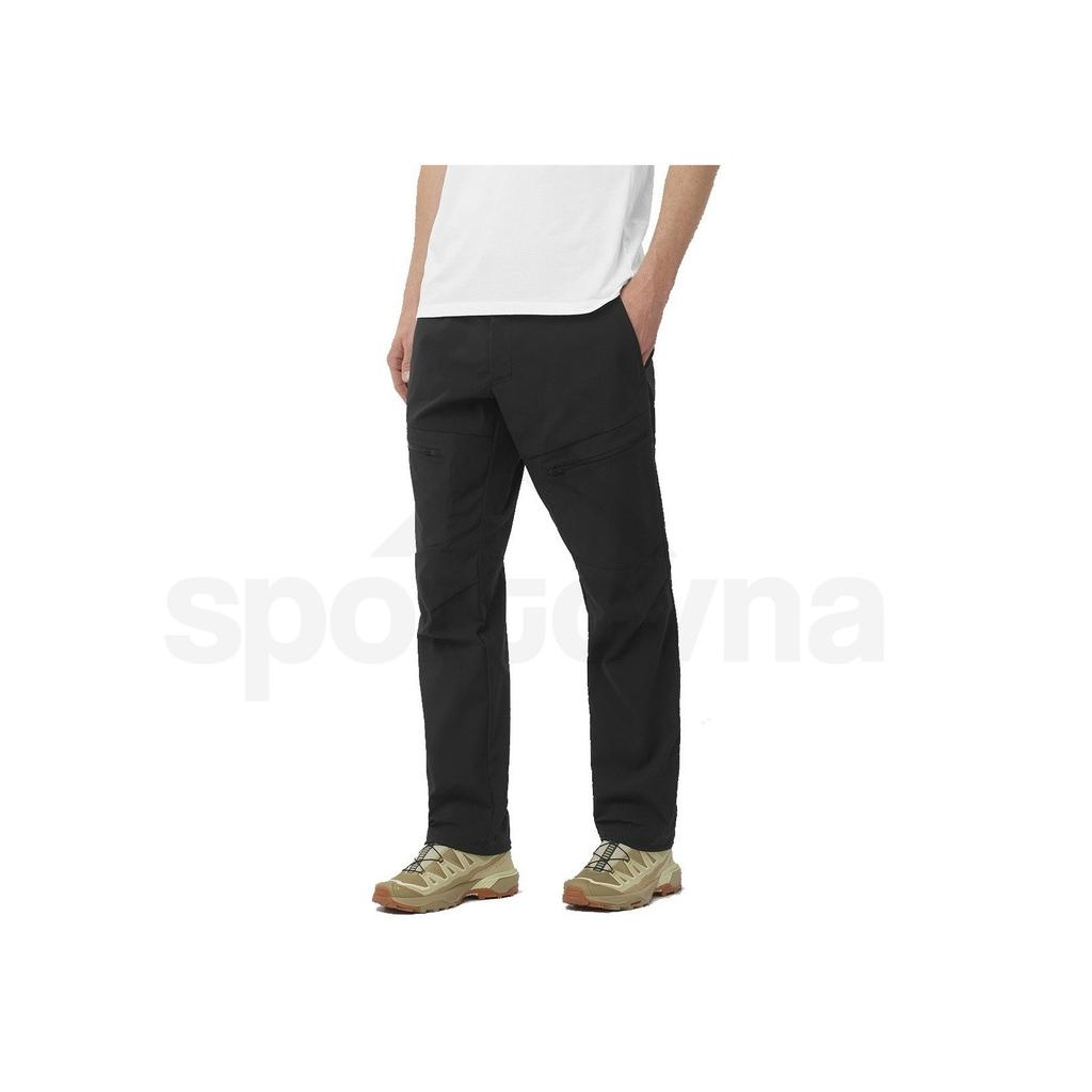 SALOMON Outerpath Minimalist Comfortable Water-Resistant Mid-Rise Straight-Leg Casual Pants Men Bottoms Deep-Black LC2212200