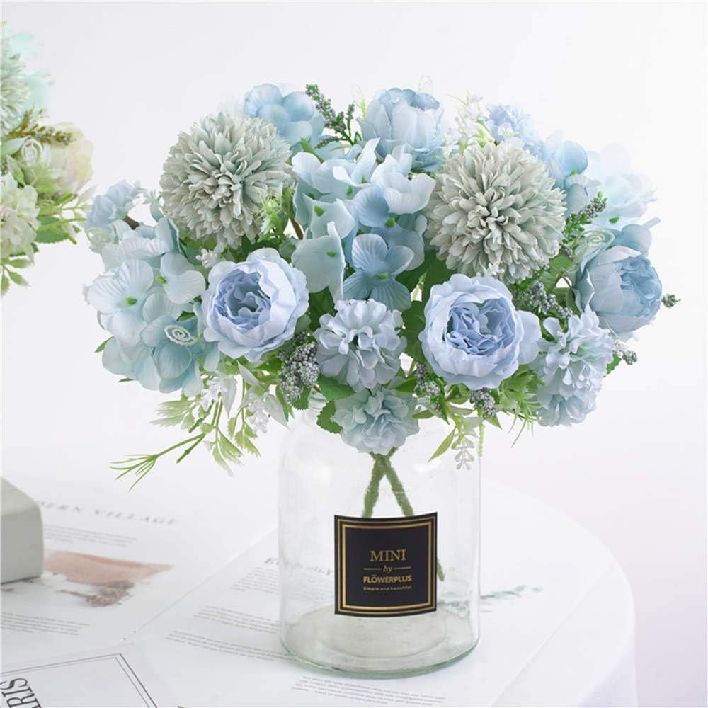1PC Artificial Flowers Cheap Silk Hydrangea Christmas Decorations for Home Garden Party Wedding Bridal Accessories Fake Peony