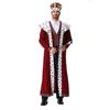M-XXL Halloween Mittelalterlicher König Kostüm Vintage Königsmantel für Adelige Bühnenauftritt Kostüm