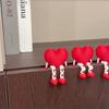 3D printed heart-shaped decorative ornament suitable for indoor outdoor room office romantic desktop desk entrance ornament