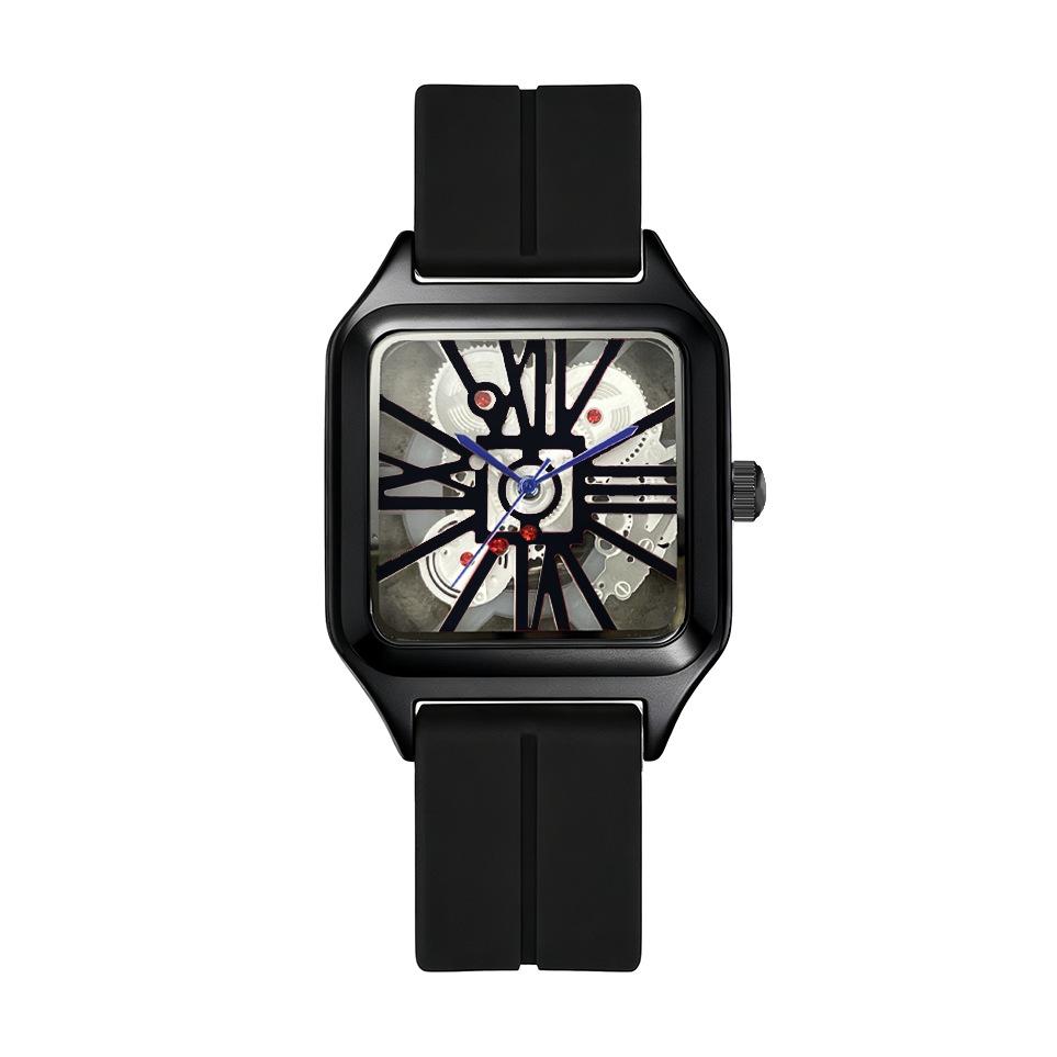 Roman Scale Square Waterproof Quartz Watch - Unisex Large Dial