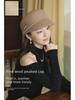 French Retro Wool Felt Women's Octagonal Hat for Autumn and Winter