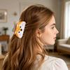 Hair Claw Cartoon Panda Fox Design Back Head Hair Clip Anti-slip Teeth Strong Grip Shark Hair Clip Lightweight Hair Accessory