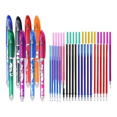 8 Colors 0.5mm Erasable Gel Pen with Refills Quick-Drying Neutral Pen Writing Pen Gel Ink Pen School Office Supplies