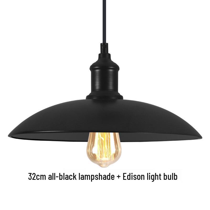 Nordic Loft Retro Industrial Pendant Light - Creative Wrought Iron Single Head Lampshade for Cafe and Bar