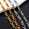 10mm Hiphop Tie a Knot Link Chain Stainless Steel Necklace Bracelet High Quality Big Chain Necklace Punk Hiphop Jewelry