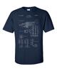 Trumpet Patent Musician Brass Classical Jazz Music Invention TShirt