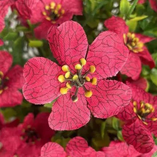 Künstliche Violette Formschnittbäume mit Dornen UV-beständige Kunststräucher Büsche Frühling Sommer Kunstpflanzen für Garten Veranda Terrasse