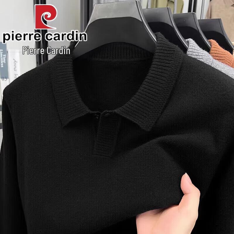 Pierre Cardin Men s Wool Blend Lapel Knit Sweater 125