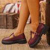 *Spring Autumn Selling Round Head Comfortable Thick Soled Single Shoes Fashionable New Elegant Anti Slip Casual Women's Shoes