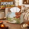 1pc Rural Countryside Landscape Tissue Box - Multi-functional Fall Napkin Dispenser, Available Made of Durable Polyester, Decorated with Winding Dirt 