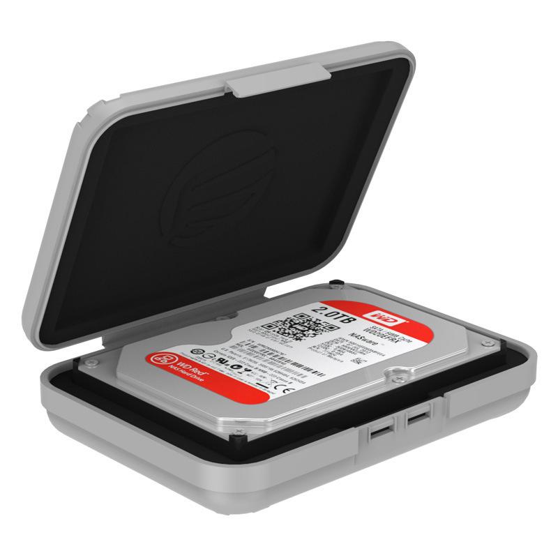 3,5 İnç Taşınabilir Sabit Disk Çantaları ve Kılıfları Hdd Koruyucu Neme Dayanıklı Saklama Kutusu Hdd İçin Siyah Sabit Disk Kutusu