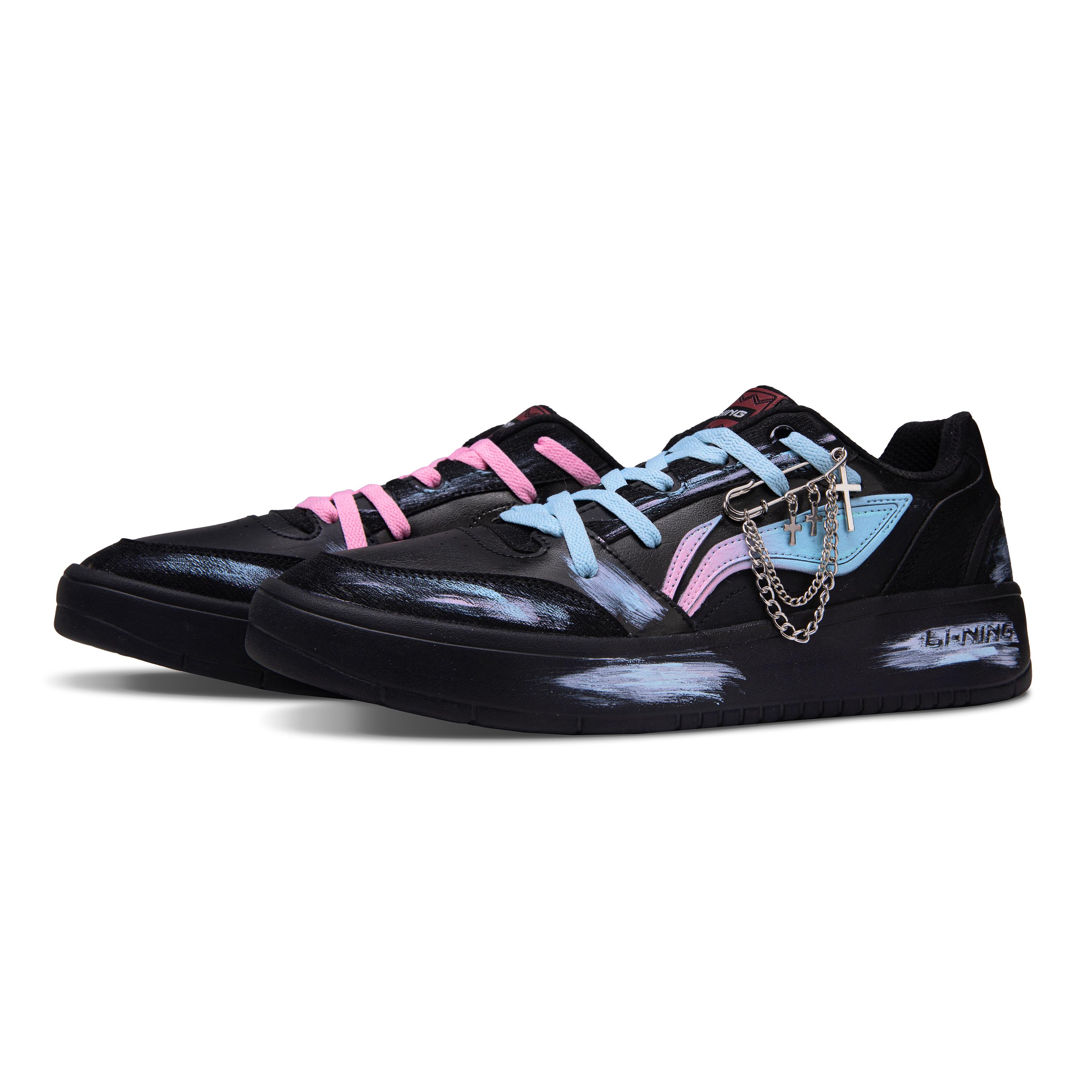 Li Ning Sycee V3 Нескользящие Износостойкие Нескользящие Износостойкие Низкие Скейтбордические Туфли Мужские AGCV107-1(Команда523-) 39
