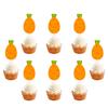 12 Easter Party Cakes, Small Flag Toppers, Party Decorations, Cupcakes, Paper Cup Flag Toppers Set