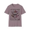 Halloween Skull Floral Unisex Soft-style Tee | Halloween Costume Casual Wear.