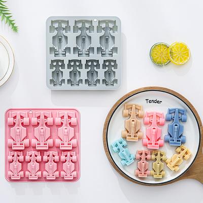 7 Cavity Racing Car Silicone Mold 3d Kart Mousse Fondant Chocolate Mould Ice Grid Epoxy Baking Resin Mold Cake Decorating Tools