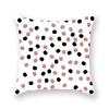 45X45CM Pink Shiny Polka Dot Alphabet Geometric Simple Pillow Cover Bed Sofa Car Office Seat Cushion  Home Decoration